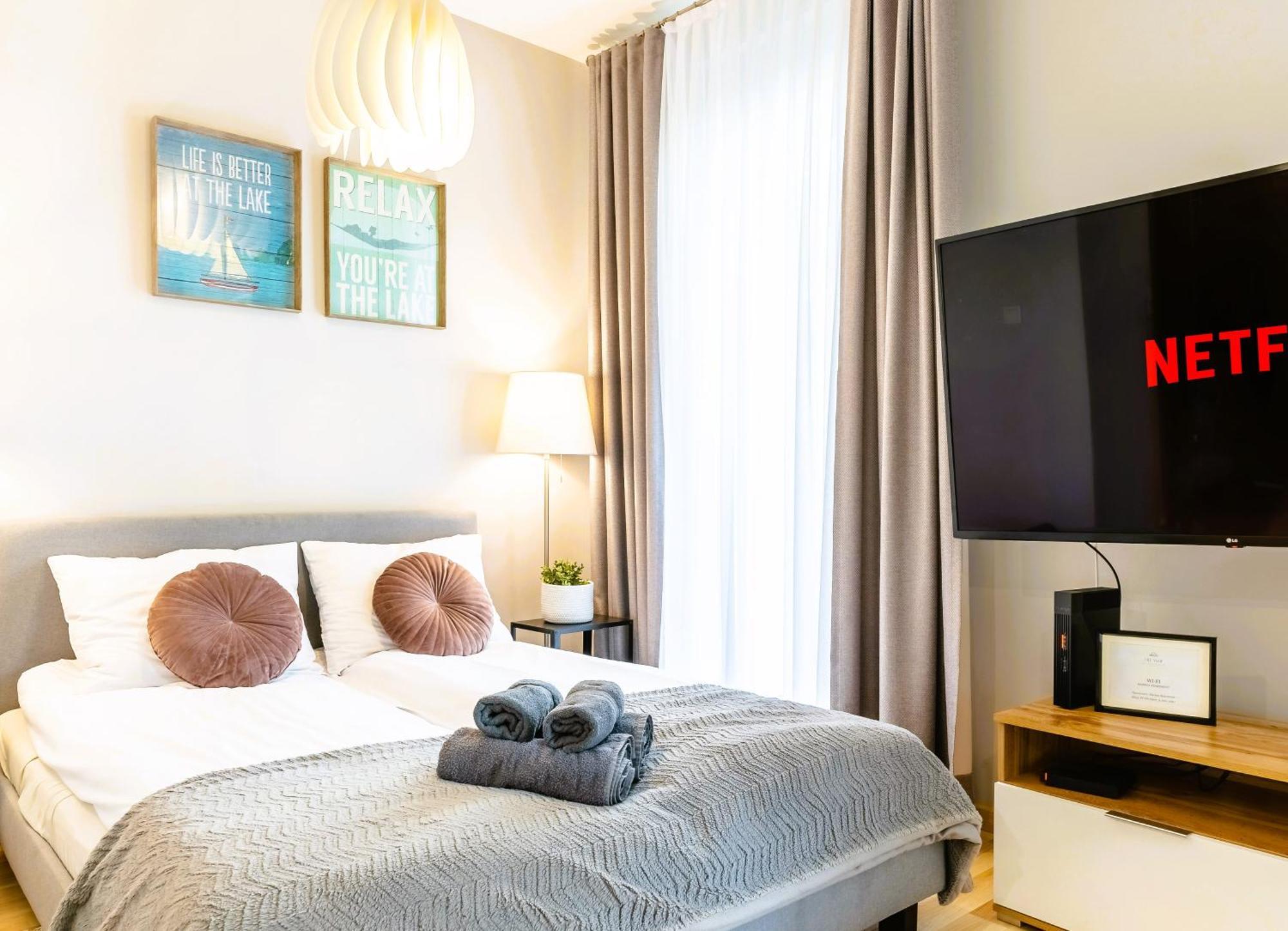 Marina Apartment - Przy Jeziorze, Taras, Tv55" Z Netflix I Prime, Parking Ilawa Esterno foto